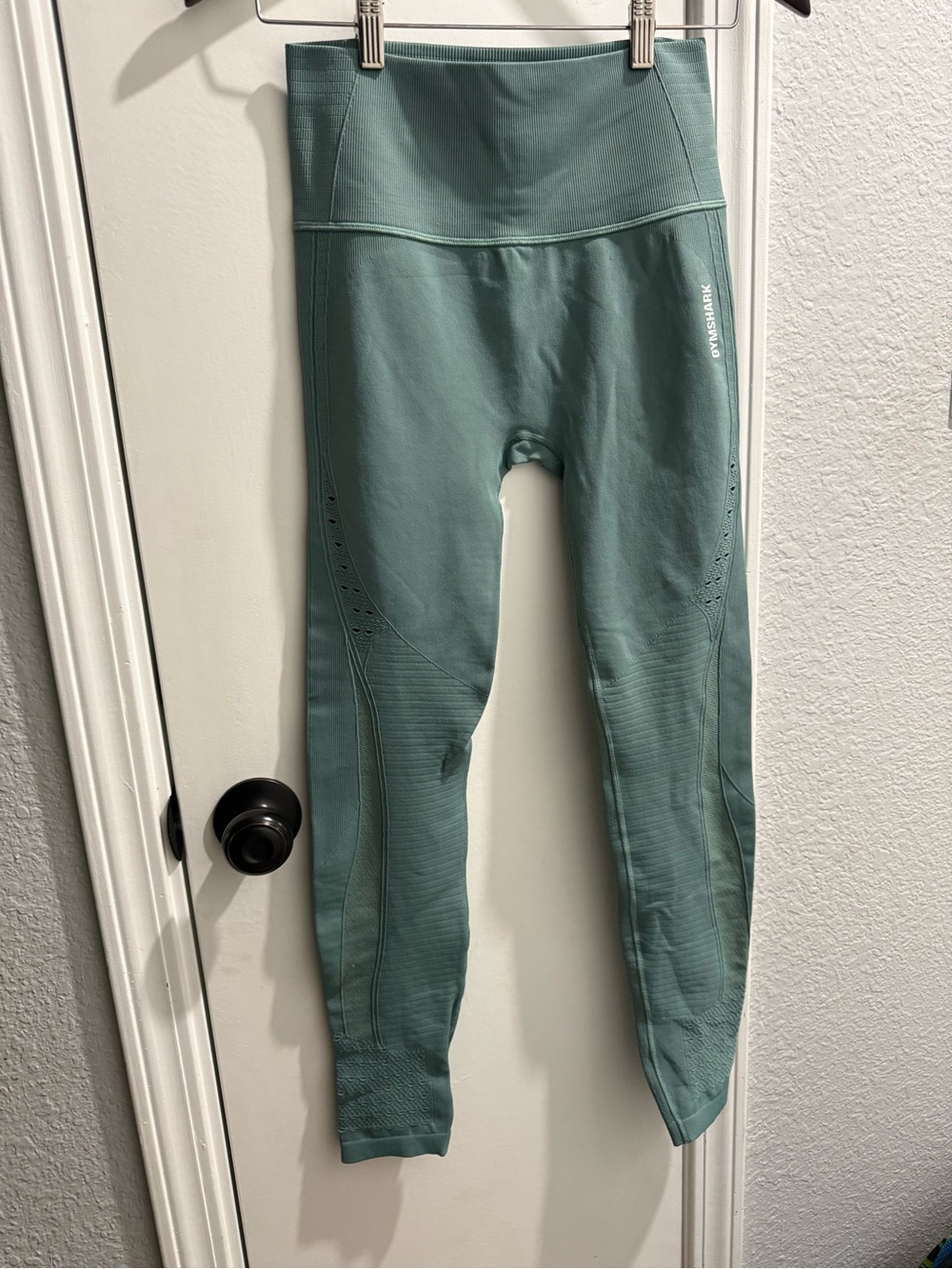 Gymshark High-Waist Seamless Leggings - Teal Green